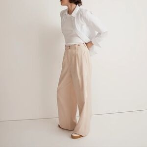 Madewell The Petite Harlow Wide-Leg Pant in Harvest Moon‎ size 8P NWT NH266